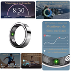 Nuevo Anillo Inteligente R10 (2026) con Estuche de Carga | Monitor de Salud, Sueño y Multideporte | Resistente al Agua 5ATM | Unisex