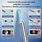 Limpia tus Oídos con Seguridad: Otoscopio Inteligente 1296P HD con Cámara WiFi y Visión 360° – Mira en Tiempo Real desde tu Móvil.