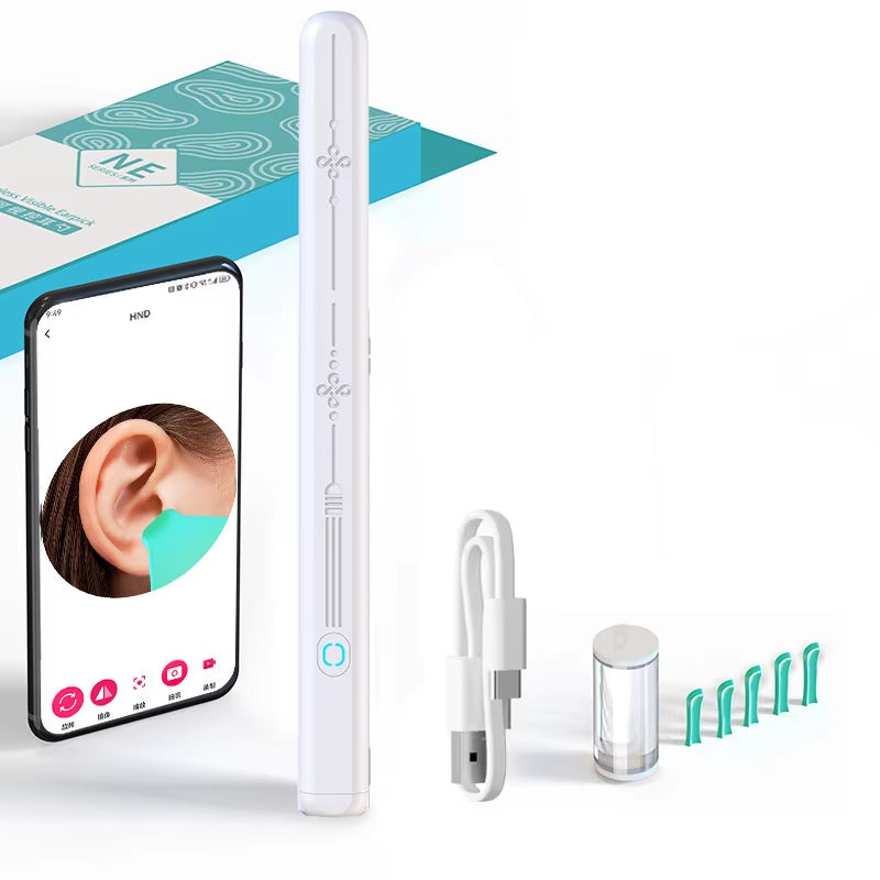 Wireless Wifi Ear Pick Otoscope Camera Borescope Luminous Ear Wax Cleaning Teeth Oral Inspection Health Care Ear Cleaner