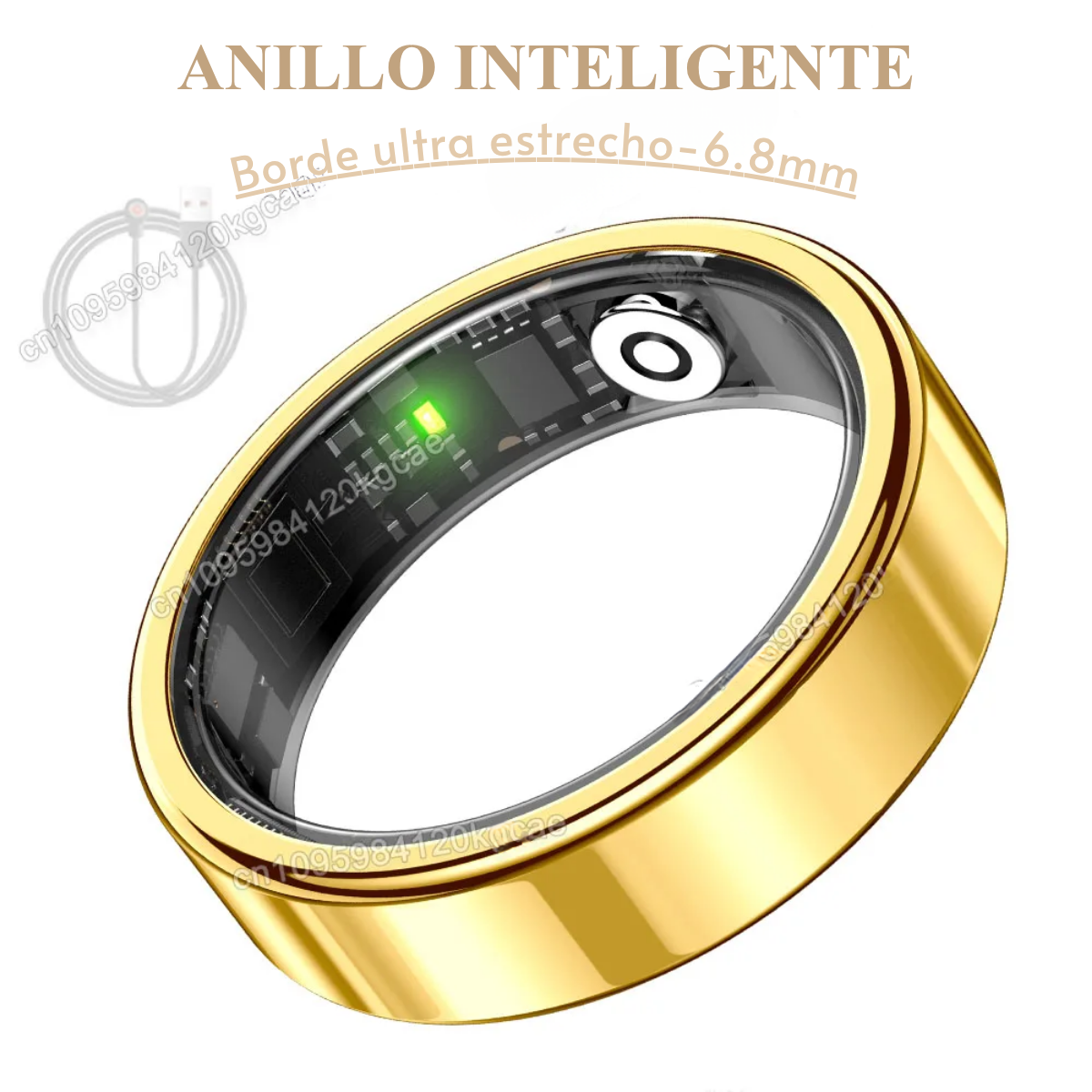 Nuevo Anillo Inteligente R10 (2026) con Estuche de Carga | Monitor de Salud, Sueño y Multideporte | Resistente al Agua 5ATM | Unisex