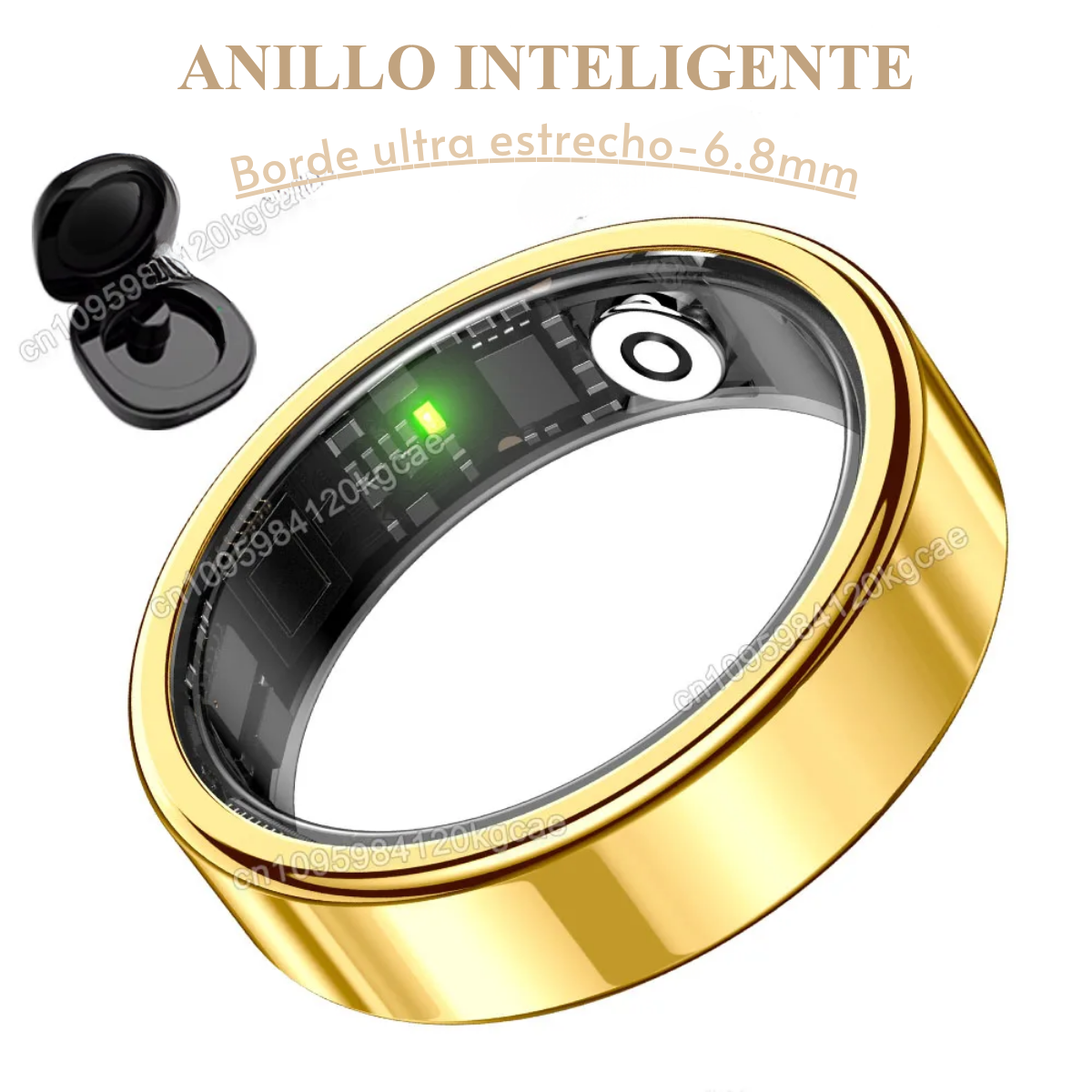 Nuevo Anillo Inteligente R10 (2026) con Estuche de Carga | Monitor de Salud, Sueño y Multideporte | Resistente al Agua 5ATM | Unisex