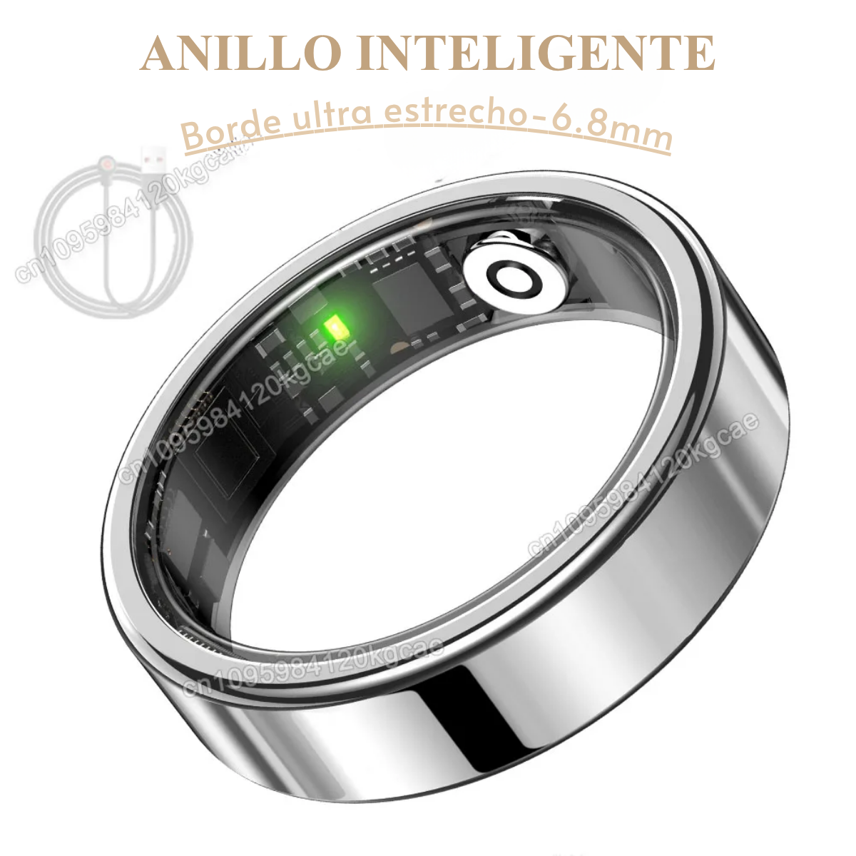 Nuevo Anillo Inteligente R10 (2026) con Estuche de Carga | Monitor de Salud, Sueño y Multideporte | Resistente al Agua 5ATM | Unisex